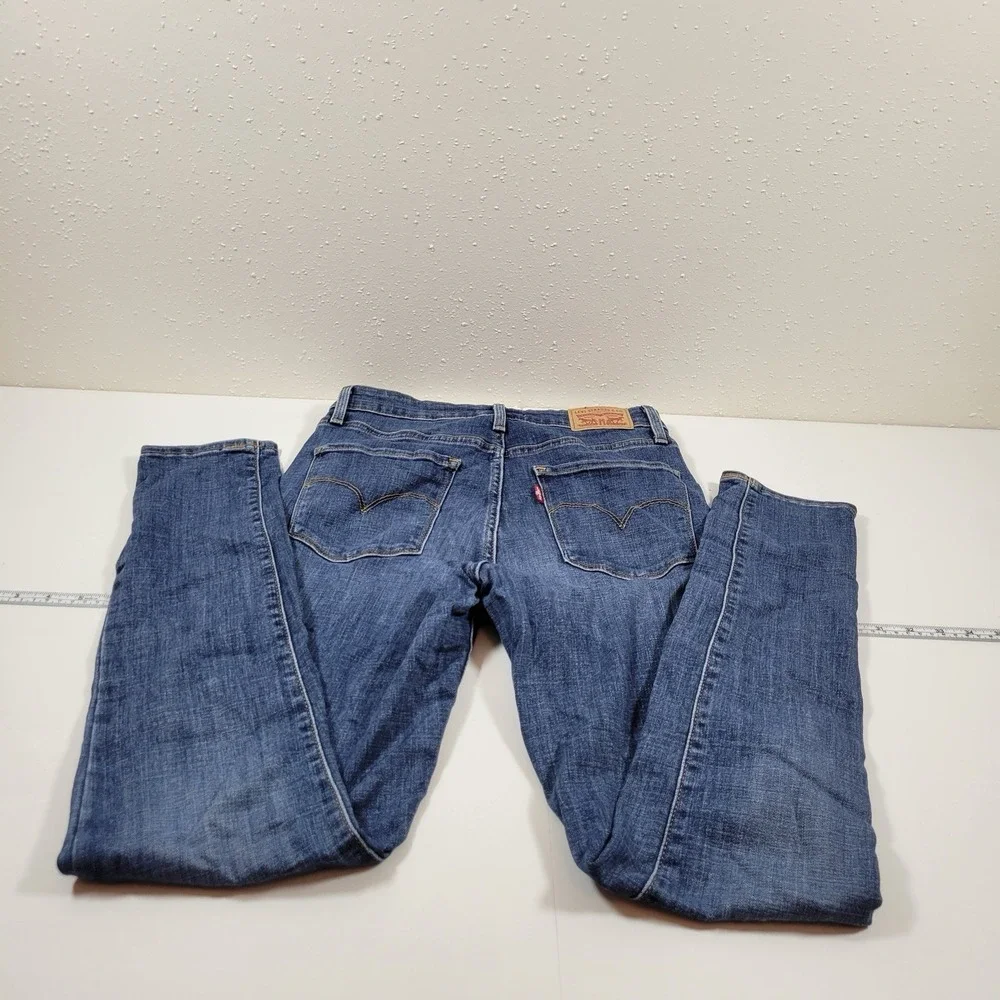 Levi's Women's Jeans 721 High Rise Skinny Size 29x32 Blue - Picture 2 of 10
